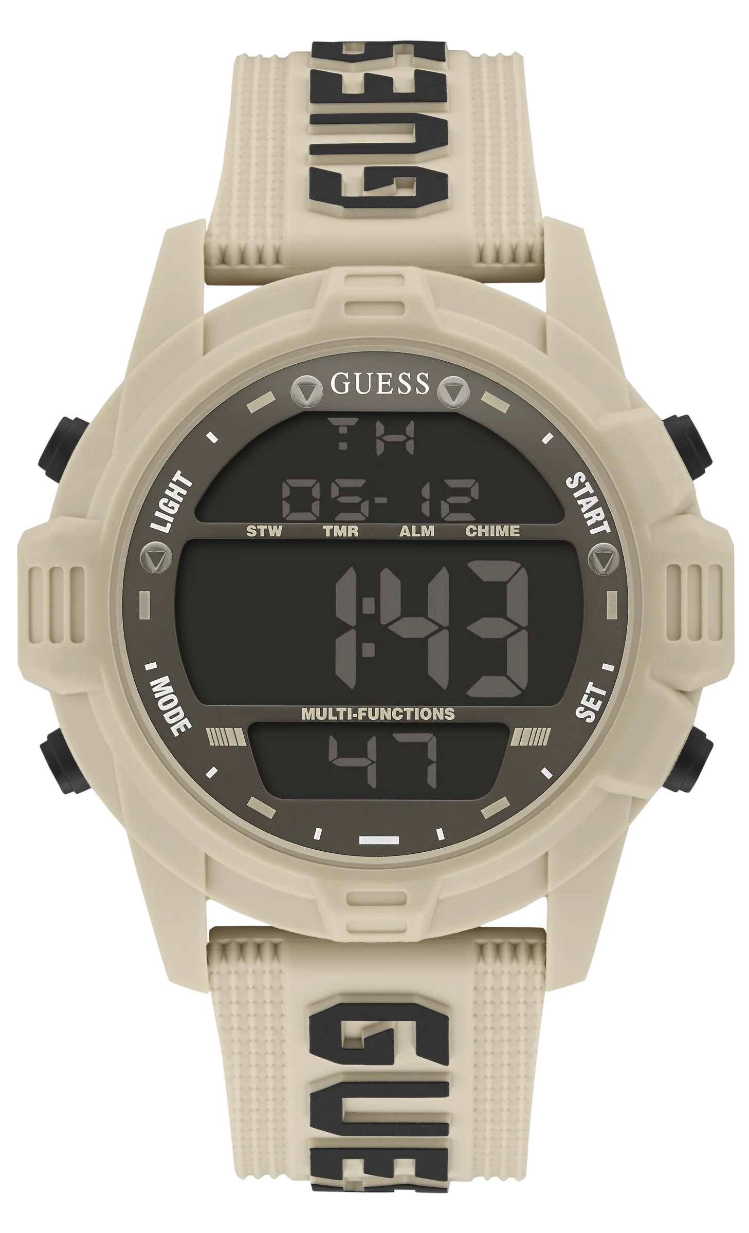 Guess Men Black Dial Digital Watch - GW0050G5