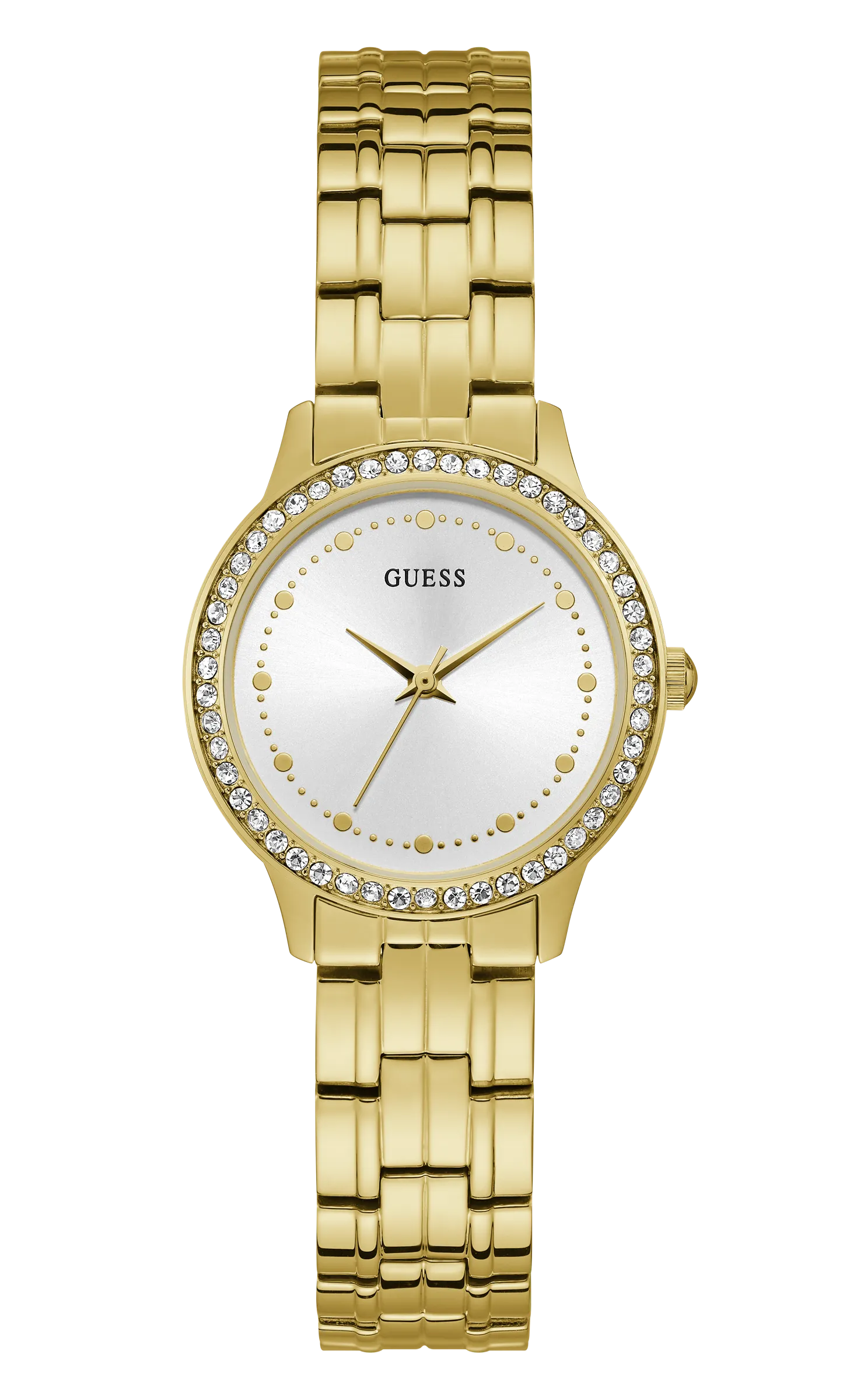 Guess Women White Dial Analog Watch - W1209L2