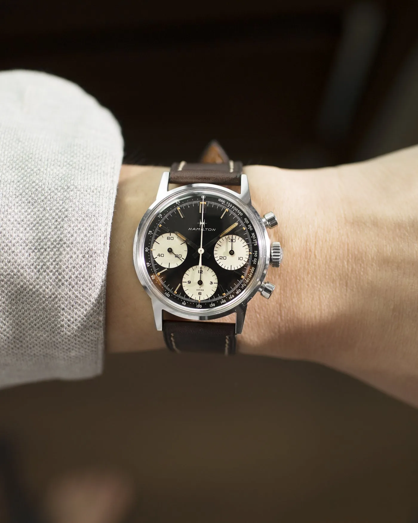 Hamilton Reverse Panda Chronograph LNOS