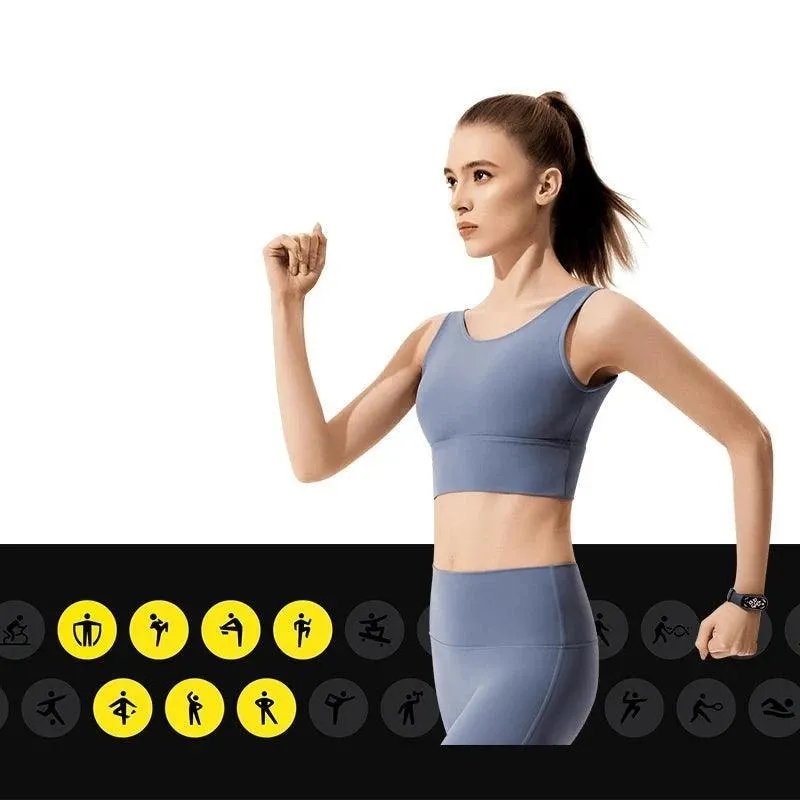 Health & Fitness Tracker, Tracks Heart Rate, Sleep, Activity, Waterproof, Smart Notifications, AMOLED Display, iOS/Android Compatible