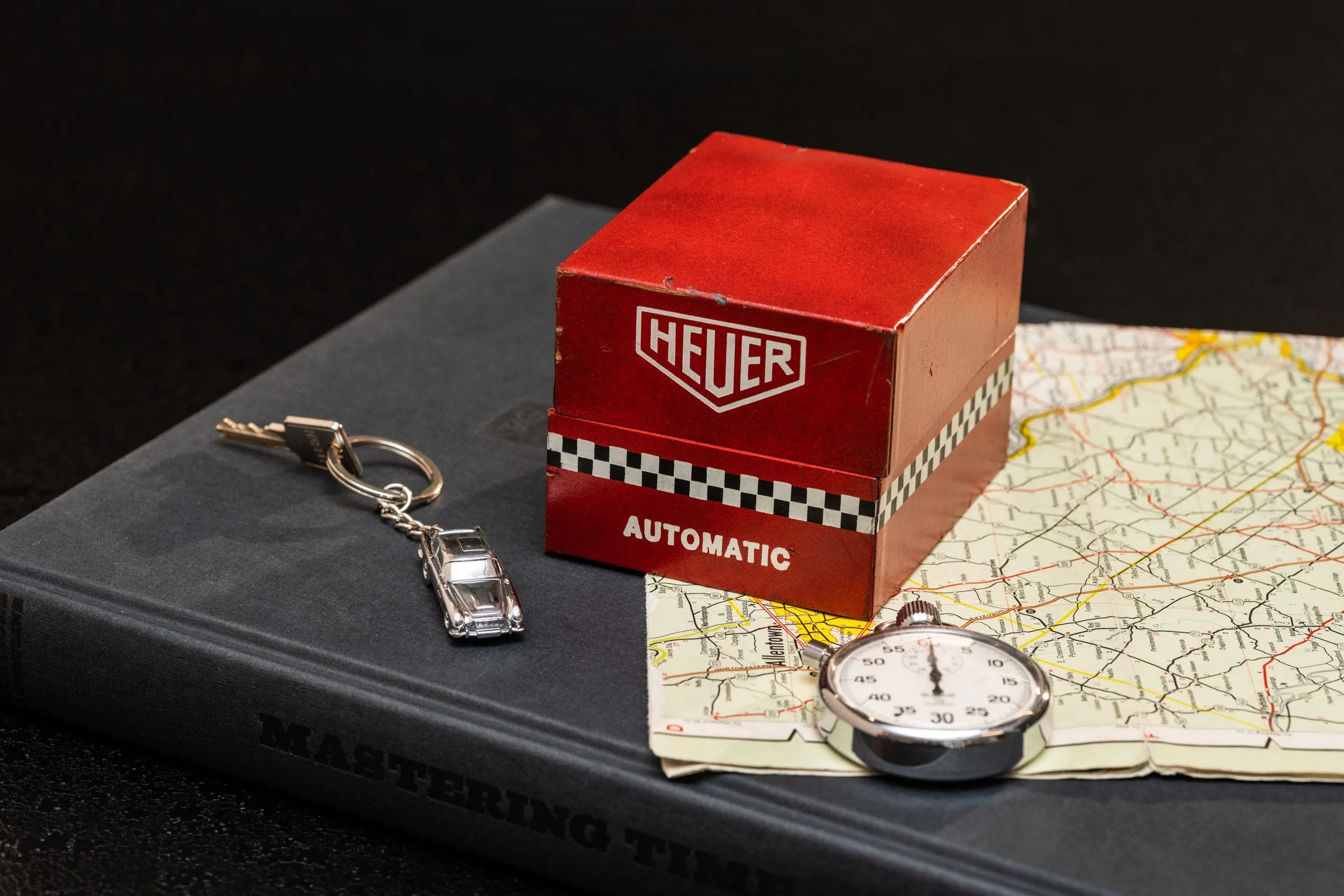Heuer Red Checker Box for Autavia