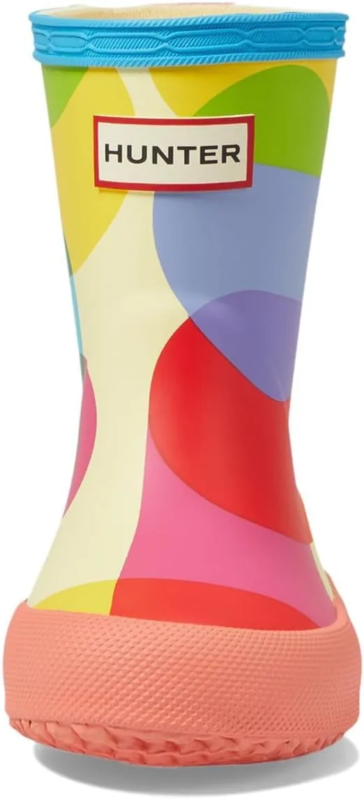 Hunter Girl's Original First Classic Rainbow Bubbles Boot (Little Toddler/Big Kid) Rain