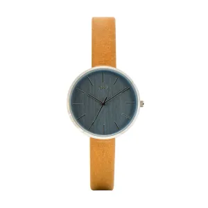 JAG Julia Blue Dial Beige Strap Watch J1973