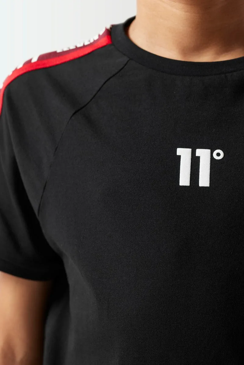 Junior Retro Taped T-Shirt - Black