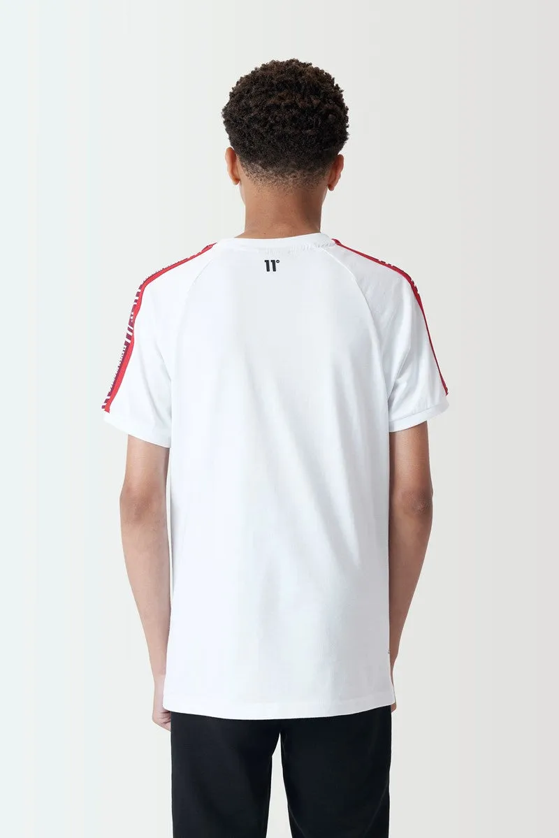 Junior Retro Taped T-Shirt - White
