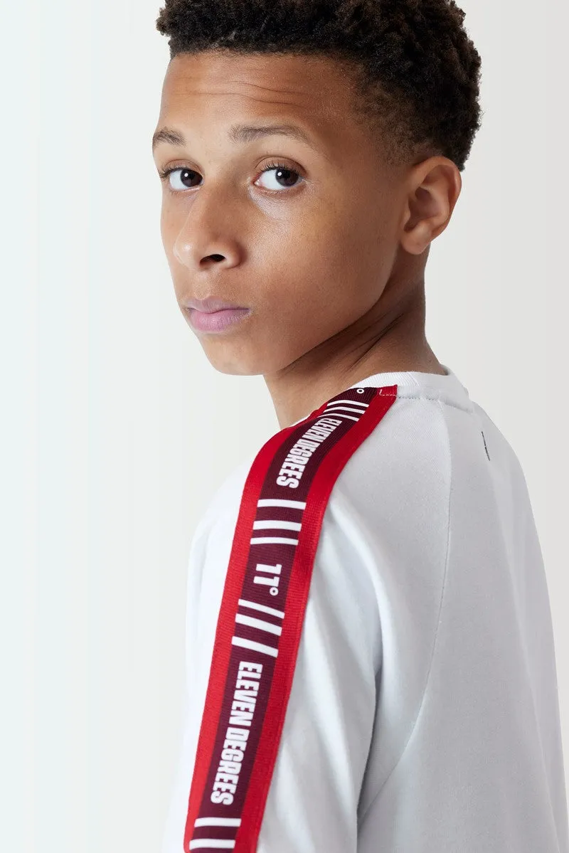 Junior Retro Taped T-Shirt - White