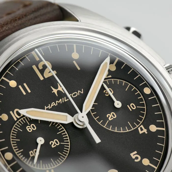 Khaki Aviation Pilot Pioneer Mechanical Chrono  H76409530