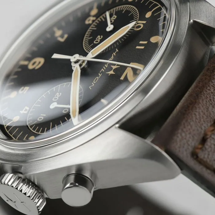 Khaki Aviation Pilot Pioneer Mechanical Chrono  H76409530