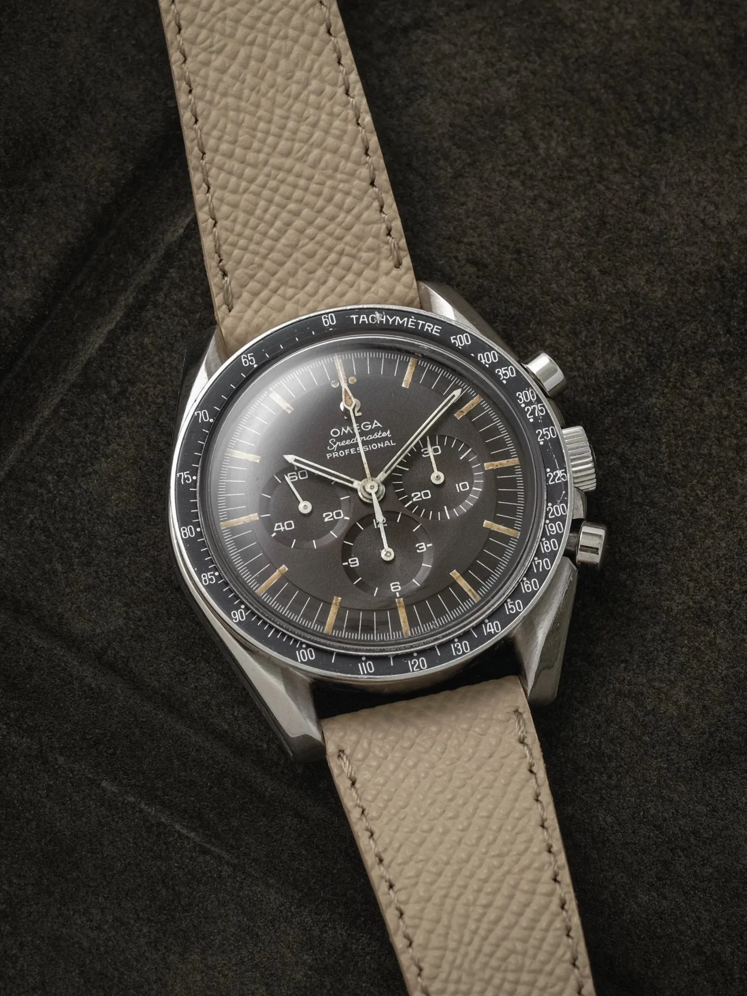 Khaki Textured Calfskin