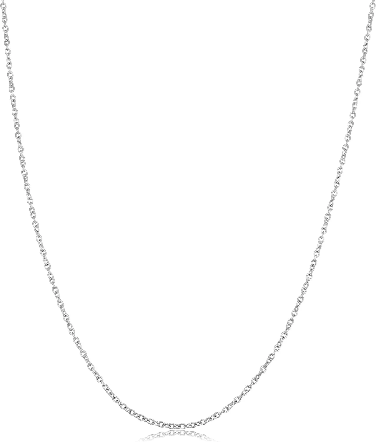 Kooljewelry 950 Platinum 1.4 mm Cable Chain Necklace