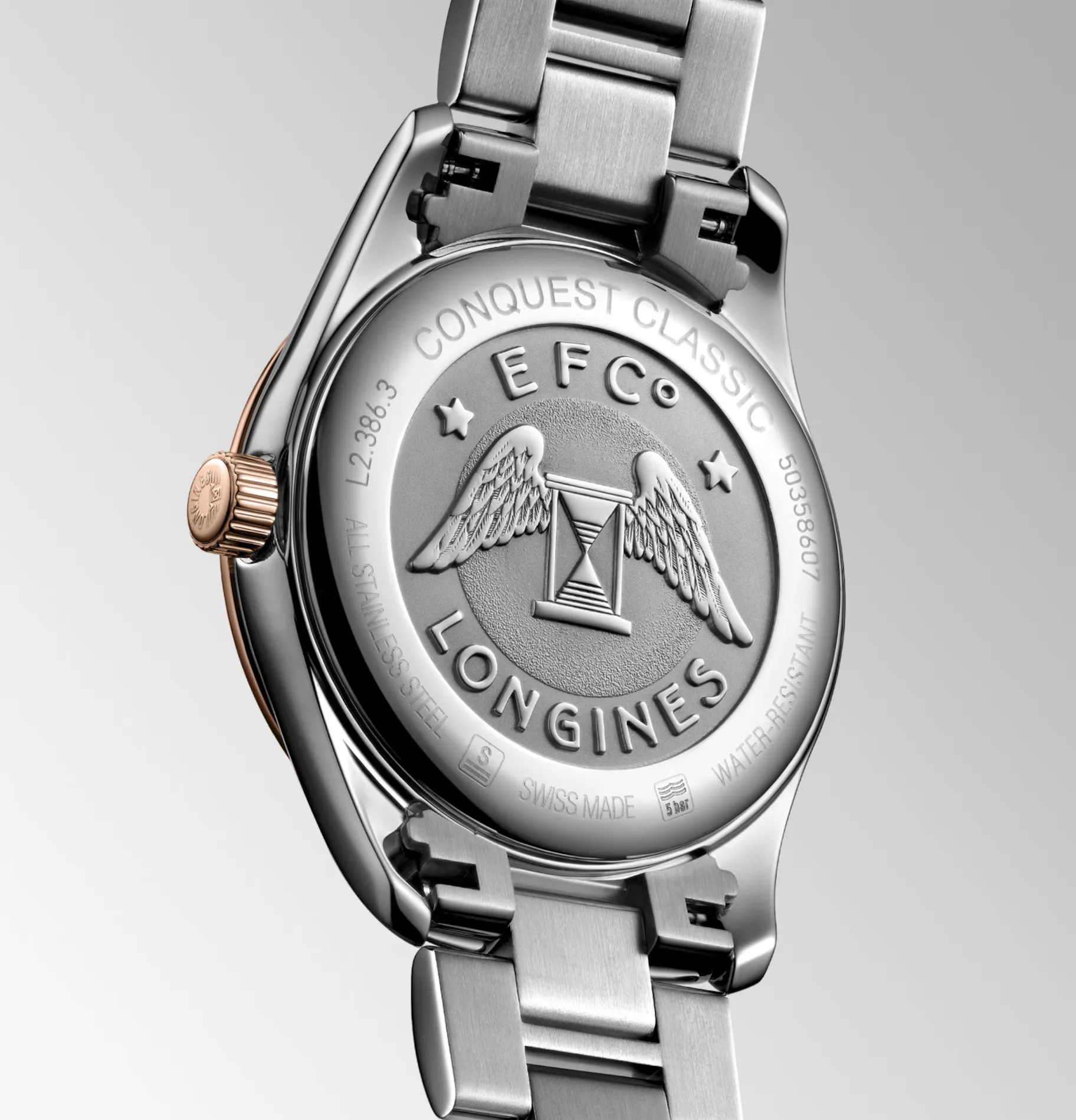 Longines Conquest Classic 34mm Watch with Mother of Pearl Dial