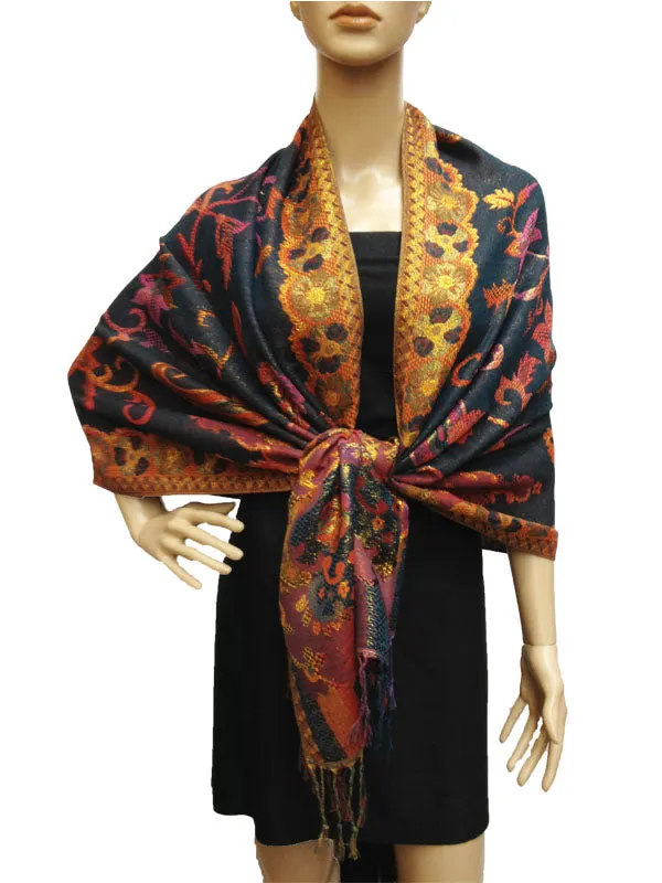 Luxury Gold Thread Pashmina-BH1203