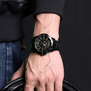 Luxury Watch for Men Durable Sports Business Fashion Waterproof Stainless Steel Male Quartz Wristwatch