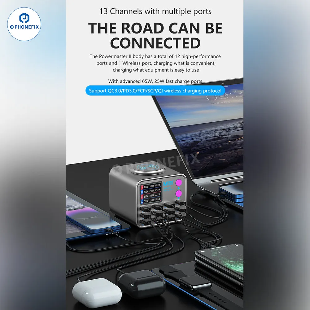 MaAnt DianBa No.2 Digital PD Fast Charger With 13 Ports Wireless Charging