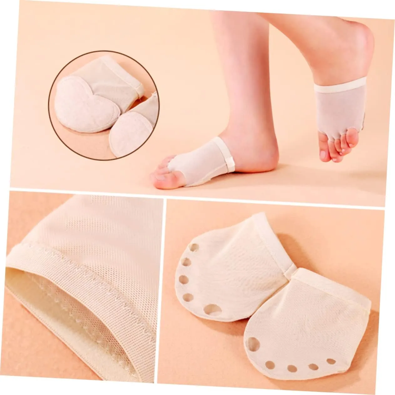 Milisten 1 Pair Lyrical Shoes Foot Thong Dance Forefoot Cushion Ballet Dance Toe Pad Ballet Foot Dance Toe Thong
