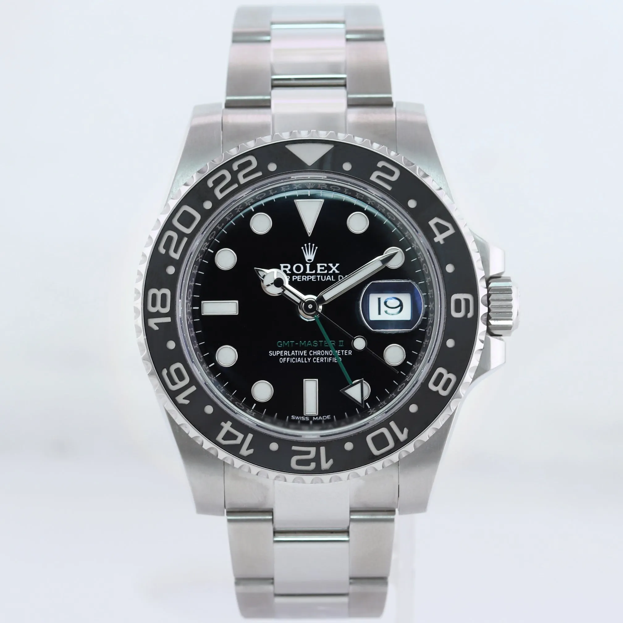 MINT 2016 PAPERS Rolex GMT Master II 116710 Steel Ceramic 40mm Black Watch Box