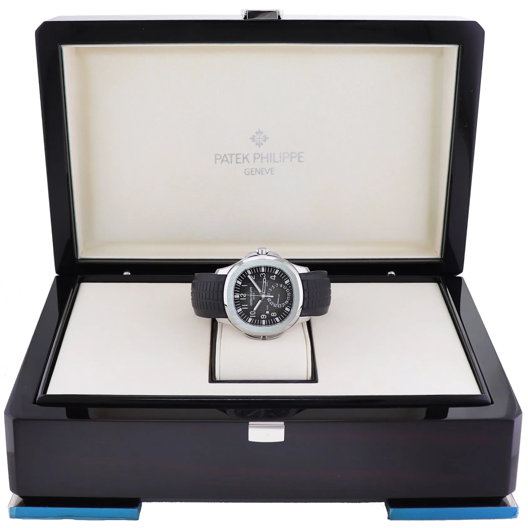 MINT 2020 5164a Patek Philippe Aquanaut Steel Rubber Black Travel Time Watch Box