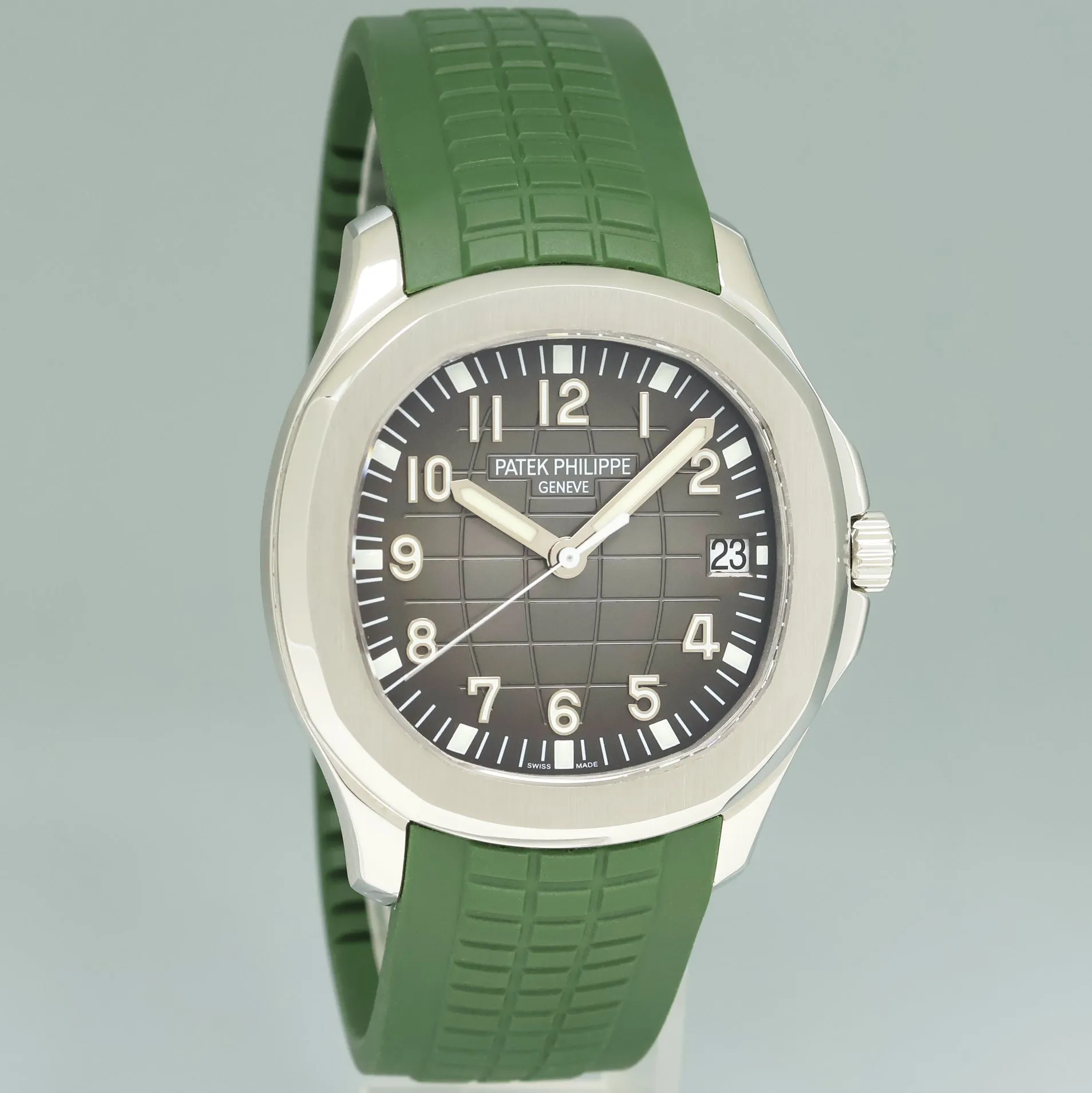 MINT 5167a Patek Philippe Aquanaut Steel Rubber Black Green Tropical Watch Box