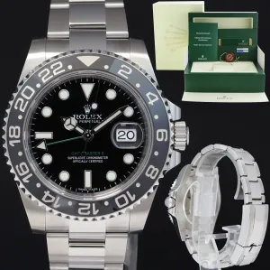 MINT PAPERS Rolex GMT Master II 116710 Steel Ceramic Black 40mm Watch Box