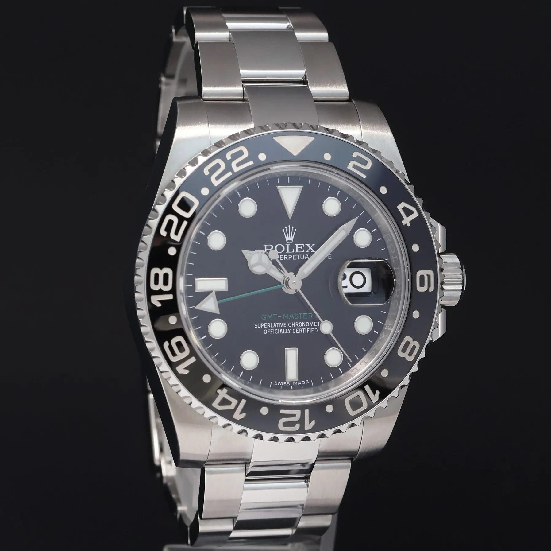 MINT PAPERS Rolex GMT Master II 116710 Steel Ceramic Black 40mm Watch Box