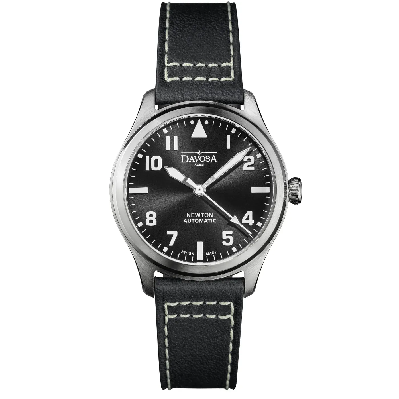 Newton Automatic 40mm Black Black Pilot Watch 16153055