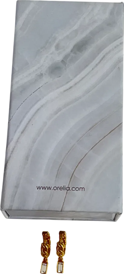 Orelia Metallic Huggie Hoop Earrings One Size