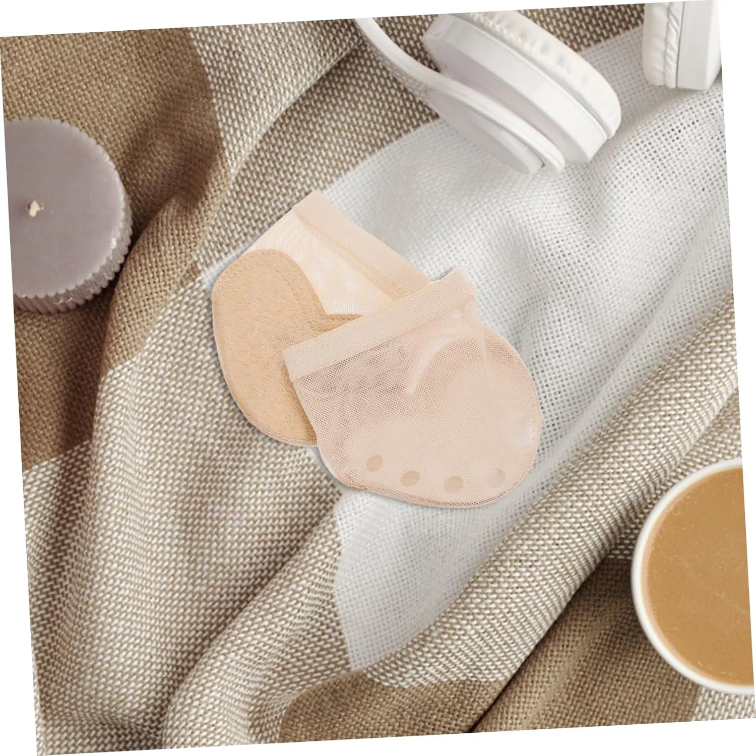 POPETPOP 2 Pairs Dance Paws Sole Forefoot Pads Socks Thong Toe Paws Bunion Pads Socks Forefoot Toe Pads Belly