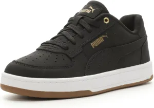 PUMA Caven Sneaker, Black Black-Gold, 5 US Unisex Big Kid