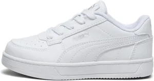 PUMA Caven Sneaker, White Silver Black, 13.5 US Unisex Little Kid