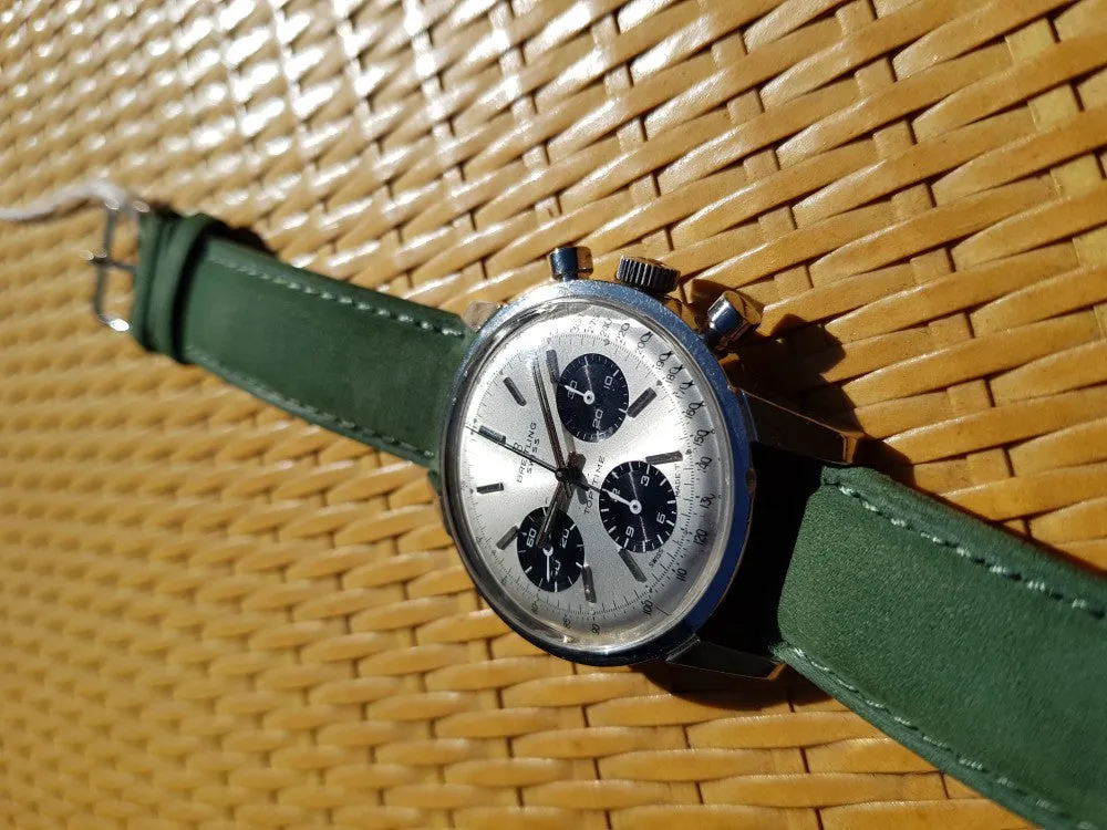 Rare Breitling Top Time Chronograph with Panda Dial Model 810 in Stainless Steel Circa 1967-9