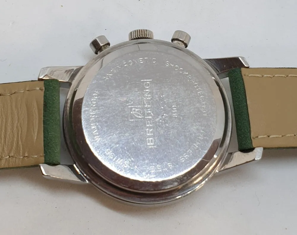 Rare Breitling Top Time Chronograph with Panda Dial Model 810 in Stainless Steel Circa 1967-9