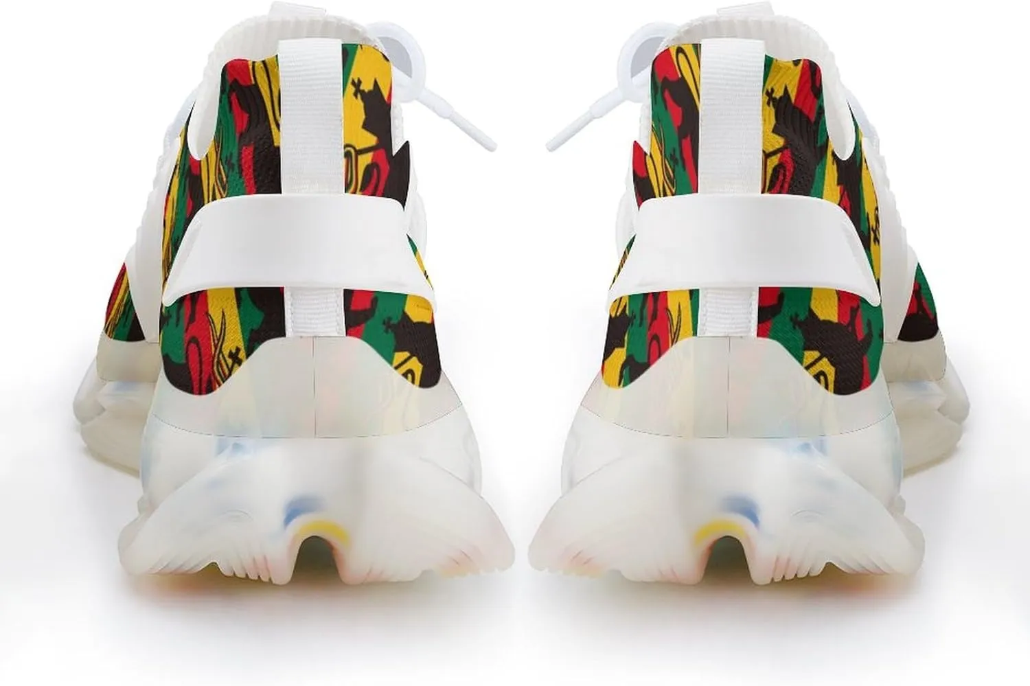Rastafarian Flag with Lion Running Shoes for Men Low Top Athletic Training Shoe Sports Walking Shoes Non-Slip Gym Sneakers