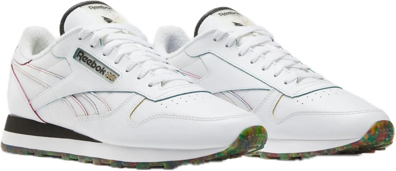 Reebok Unisex Classic Leather Sneakers Legacy, Footwear White/Black/Footwear White, 6 US Men