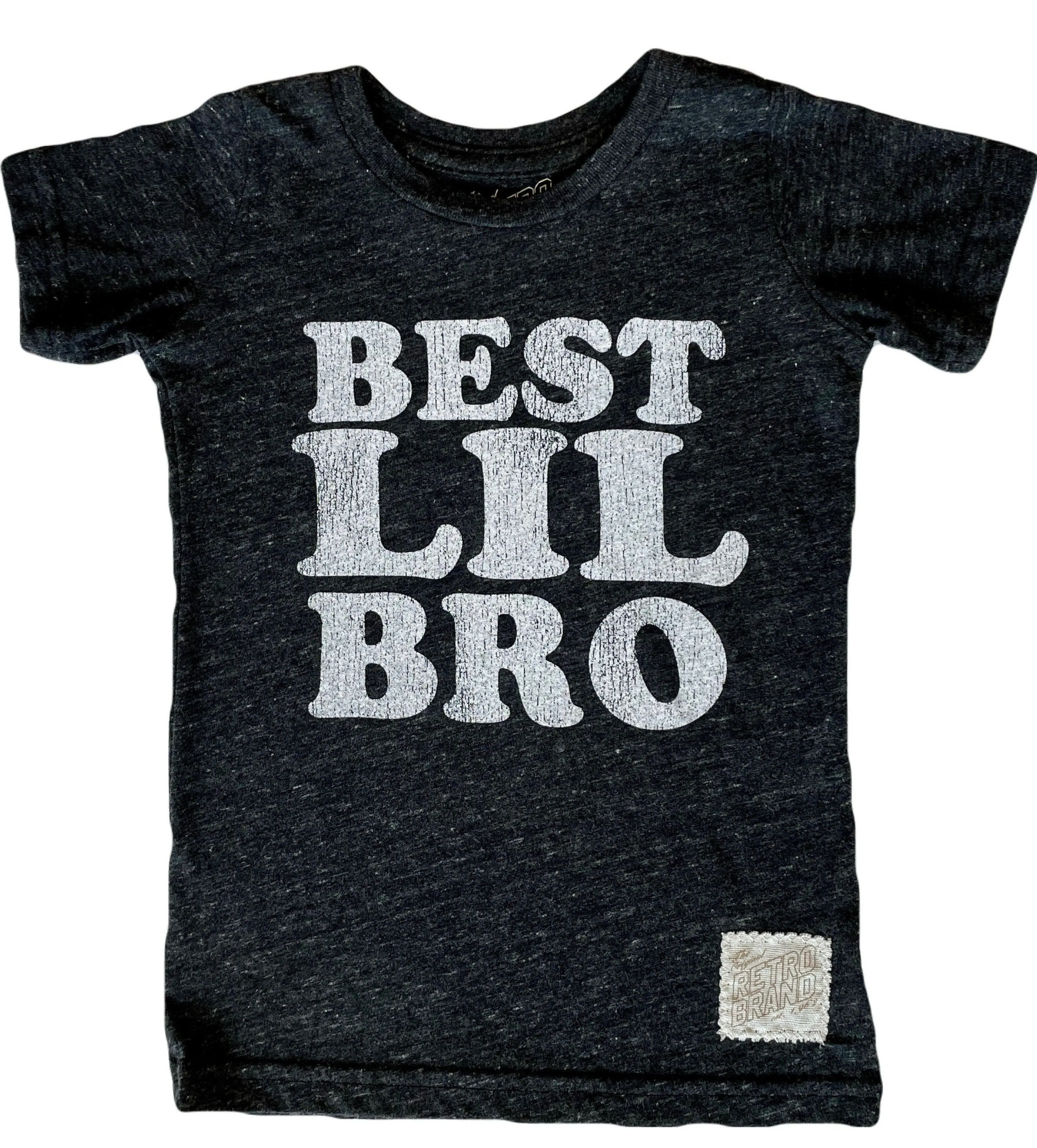Retro Brand - Best Lil Bro Tee in Charcoal