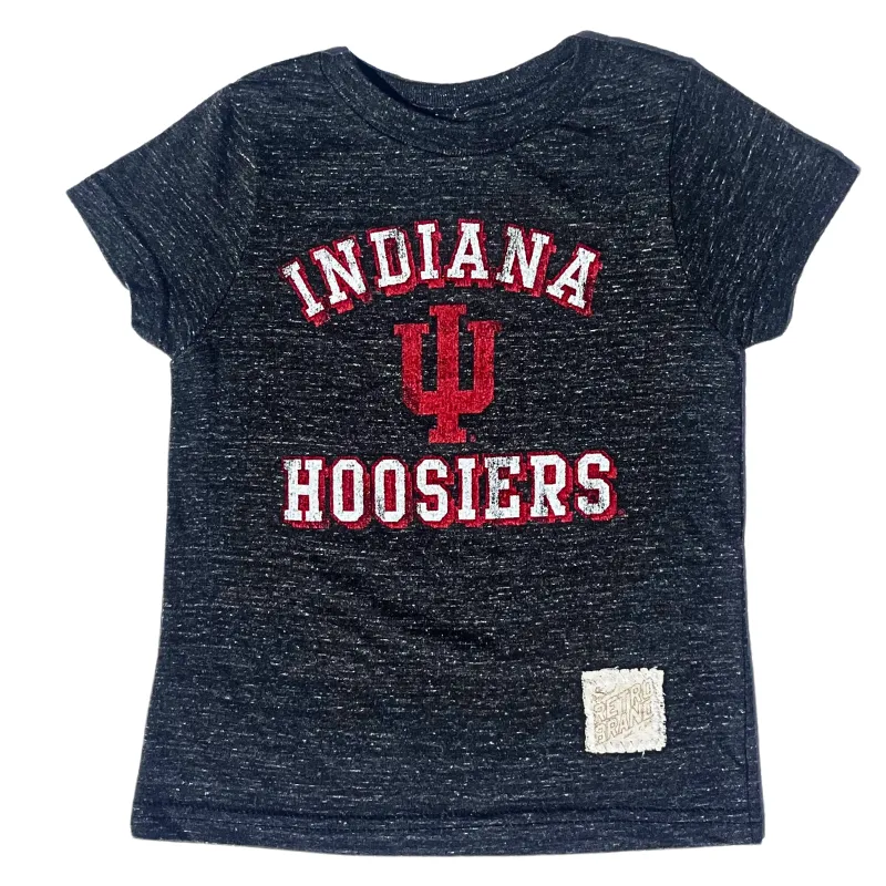 Retro Brand - Kids Indiana IU HOOSIERS Tee in Charcoal