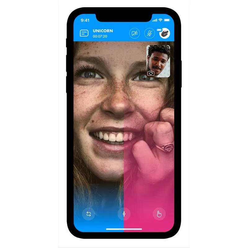 SATISFYER MIGHTY ONE VIBRATING RING WITH APP BLUE