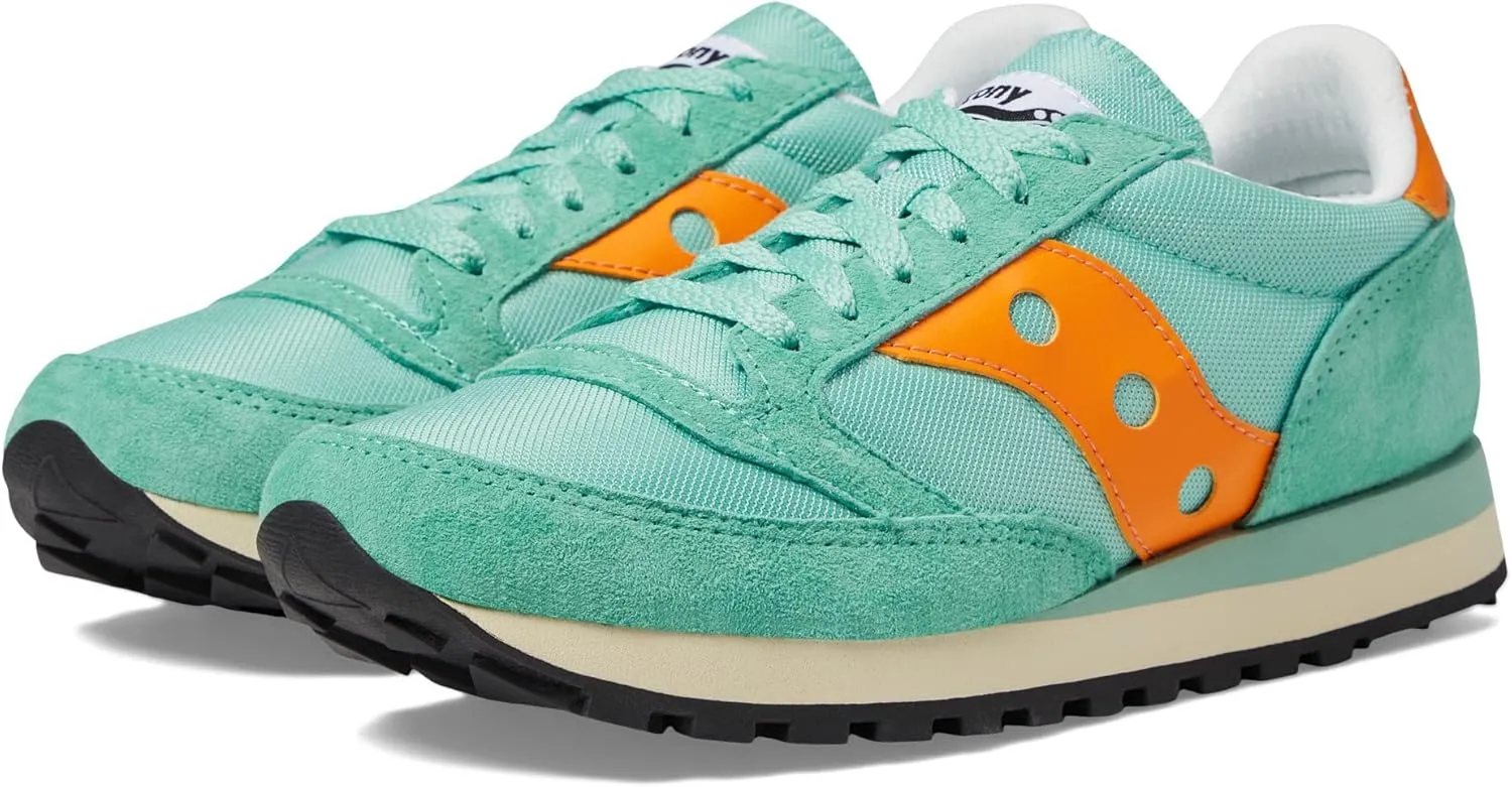 Saucony Originals Jazz 81 Shoes for Men and Women  Wolverine Suede Upper  Cushioned Sockliner Teal/Orange Men's 10, Women's 11.5 Medium