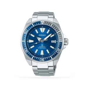 Seiko  Prospex Save the Ocean Blue and Silver Stainless Steel Automatic Mens Watch SRPD23K1