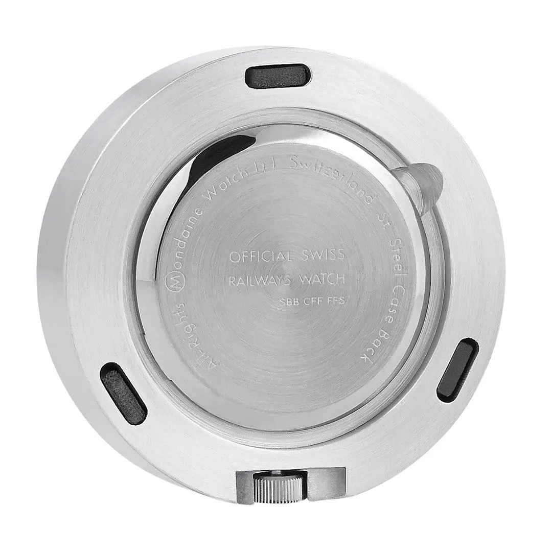 Silver Coloured Magnet clock, 5 cm