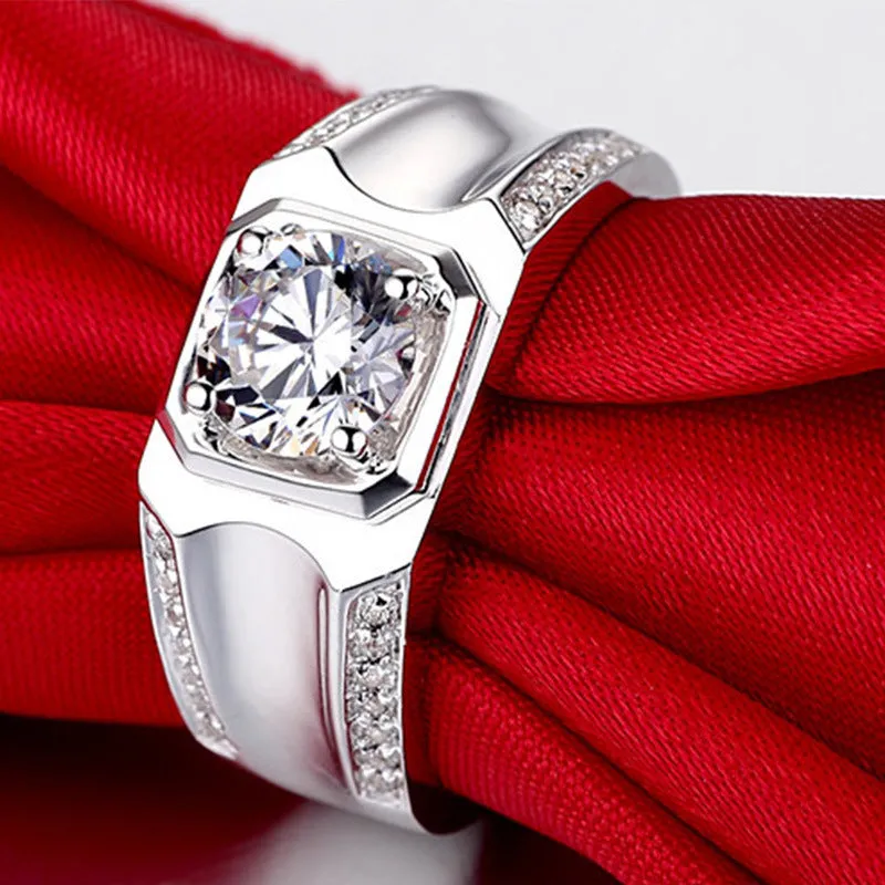 Silver Plated Platinum Ring