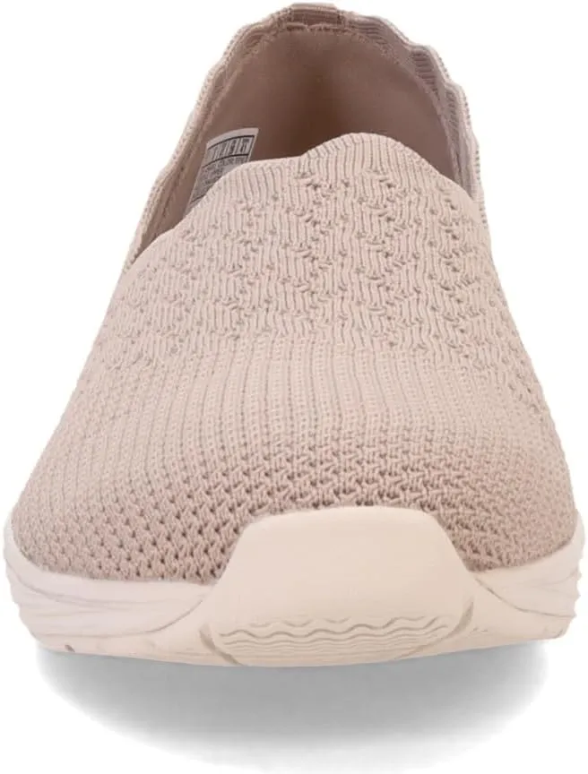 Skechers Women's Seager - Stat - Scalloped Collar, Engineered Skech-Knit Slip-on - Classic Fit