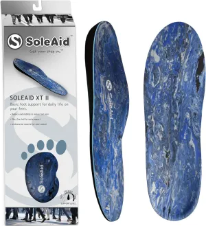 SoleAid XTII Insoles - 3-Layer Performance Insole, Semi-Rigid Arch Support - Light Weight, Shock Absorbing, Anti-Fatigue, Functional Foot Supports for Plantar Fasciitis (Men's 6-6.5 / Women's 8-8.5)