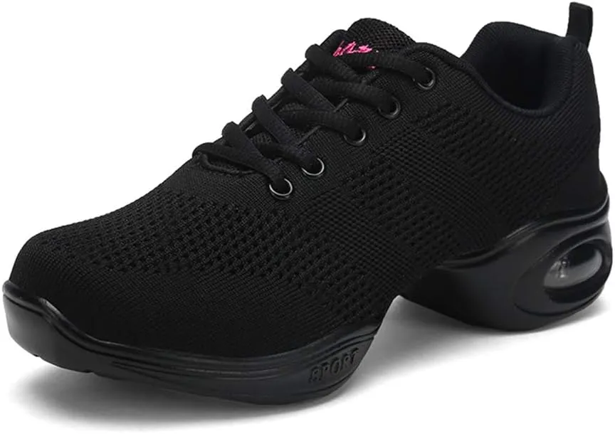 SWDZM Women's Dance Shoes,Breathable Fashion Sneakers,Split-Sole Dance Jazz Shoes,Mesh Outdoor Shoes J706 876