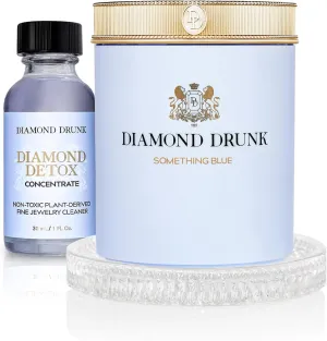 The Starter Collection - Non-Toxic, Fine Jewelry Cleaning Kit for Diamond, Gold, & Platinum - Safe & Sustainable Liquid Cleaner Restores Shine for Rings, Necklaces, & More - Bridal Blue