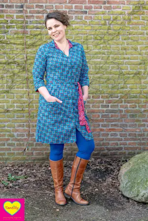 Triple G - nieuw ontwerp- dubbelzijdig- jurk/ vest/ tuniek- Alles in 1! retro day