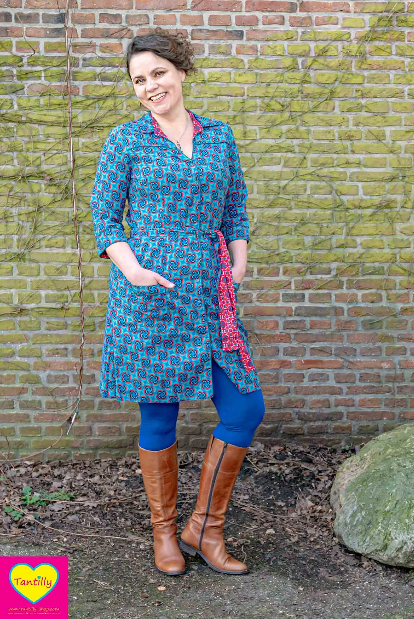 Triple G - nieuw ontwerp- dubbelzijdig- jurk/ vest/ tuniek- Alles in 1! retro day