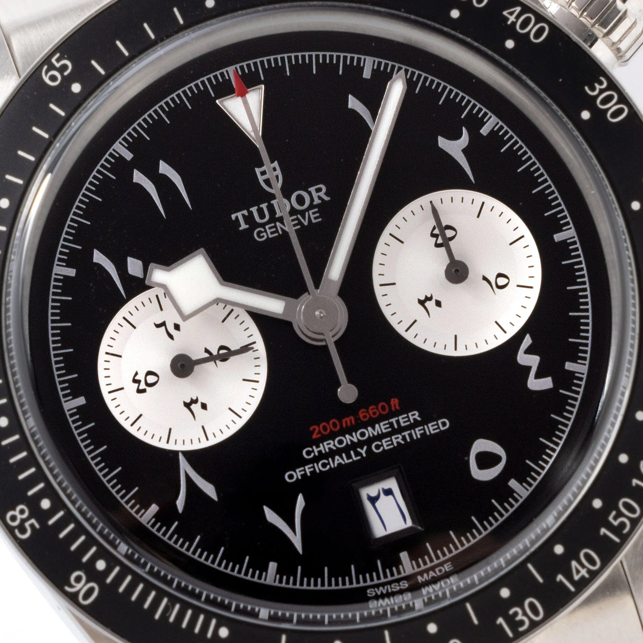 Tudor Black Bay Chrono Dubai Edition Arabic-Indic Numerals Ref 79360N