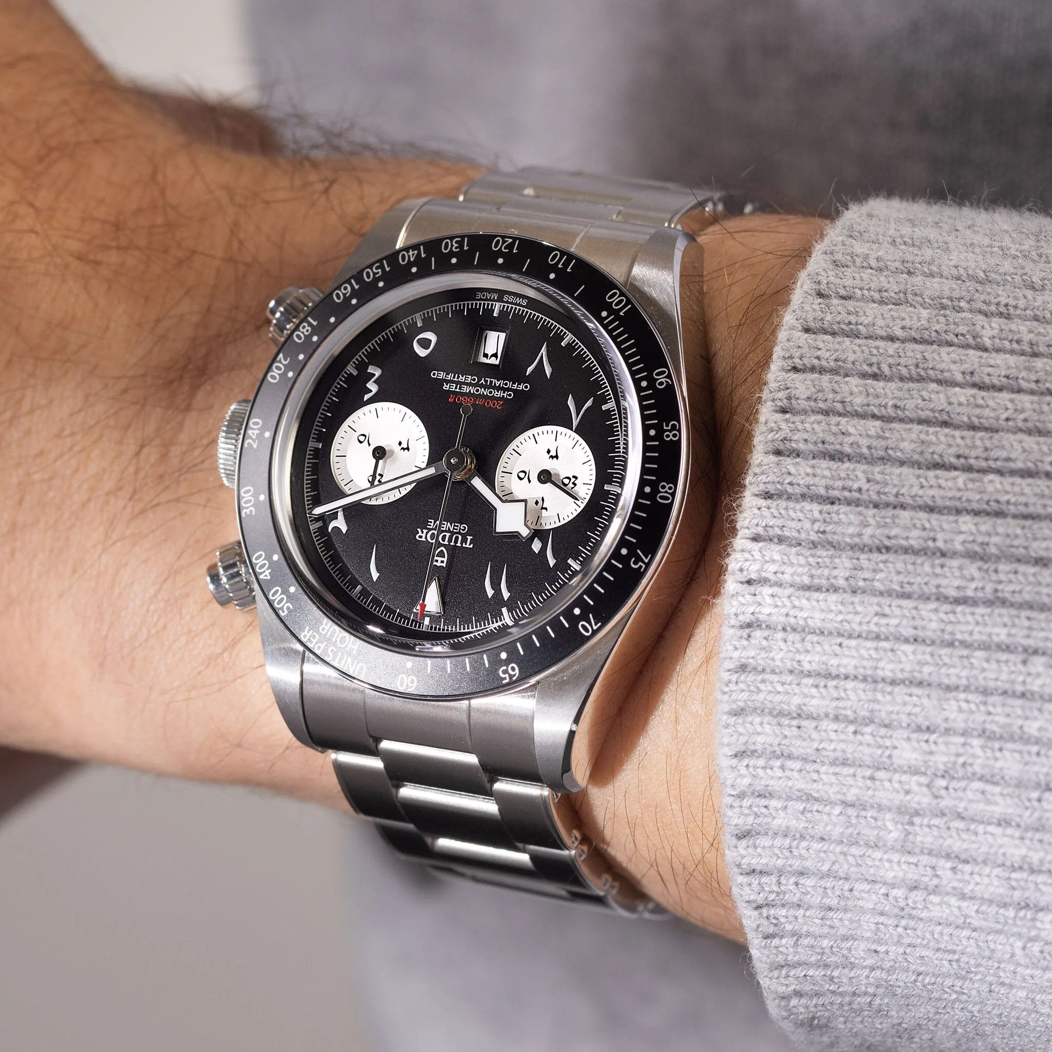 Tudor Black Bay Chrono Dubai Edition Arabic-Indic Numerals Ref 79360N