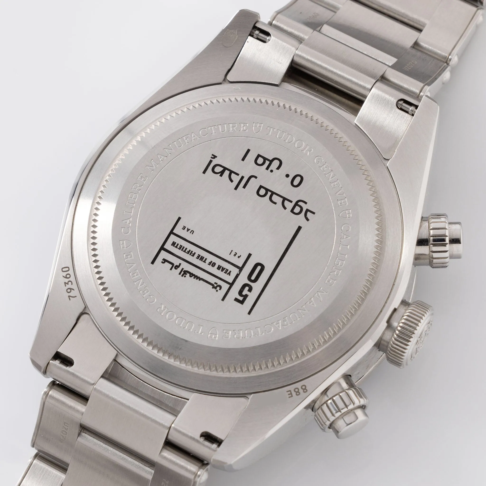 Tudor Black Bay Chrono Dubai Edition Arabic-Indic Numerals Ref 79360N