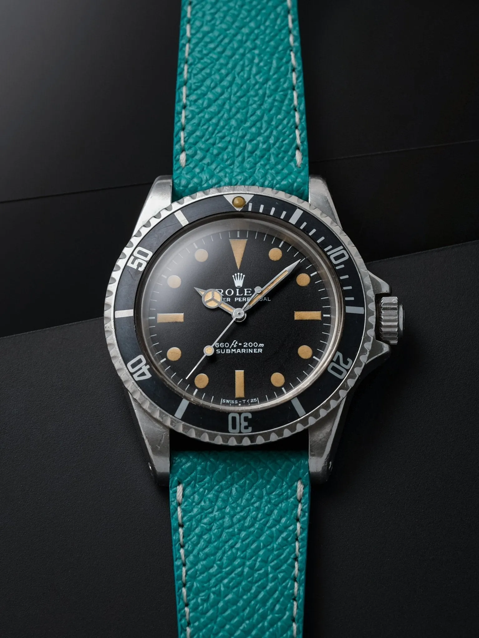 Turquoise Textured Calfskin